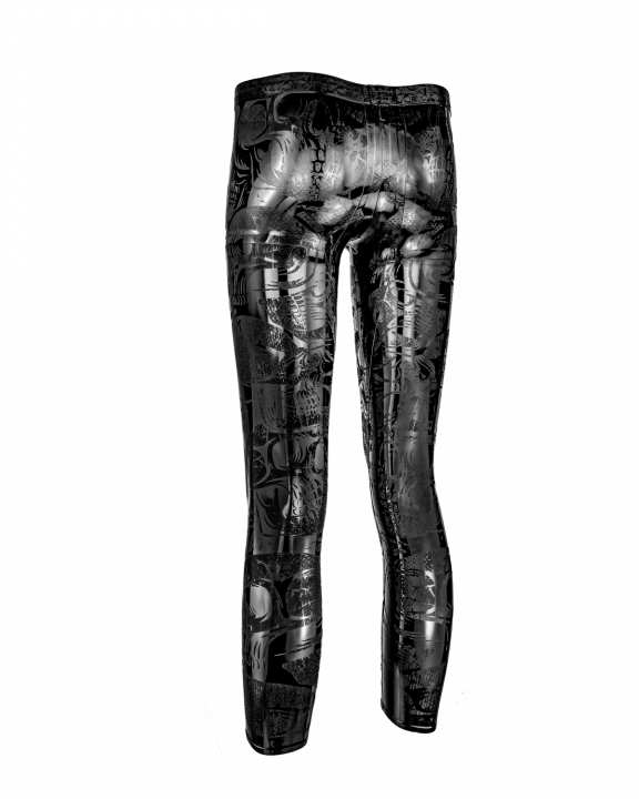 Leggings SKULL 3D Latex Laser Editon easy-to-dress